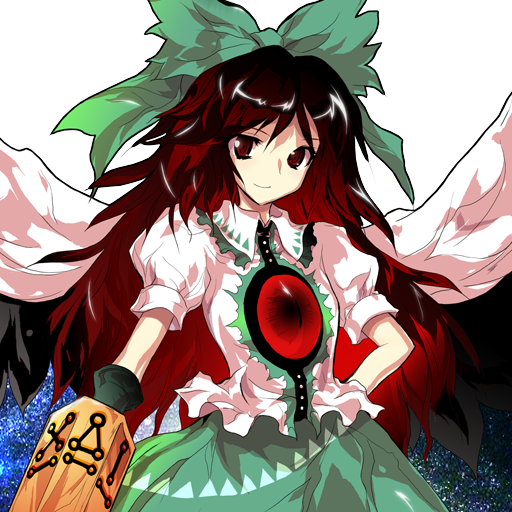 Персонаж из игры Tohou Project - ворона Уцуха
