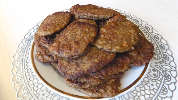 Оладьи из печени и риса